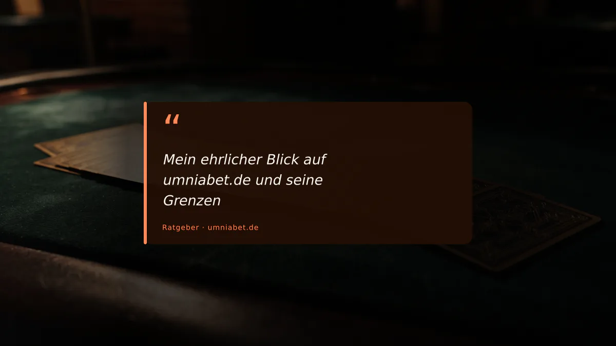 Mein ehrlicher Blick auf umniabet.de und seine Grenzen