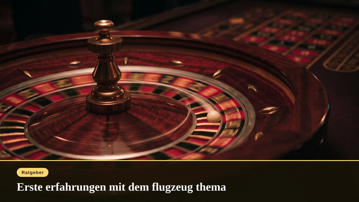 Erste erfahrungen mit dem flugzeug thema