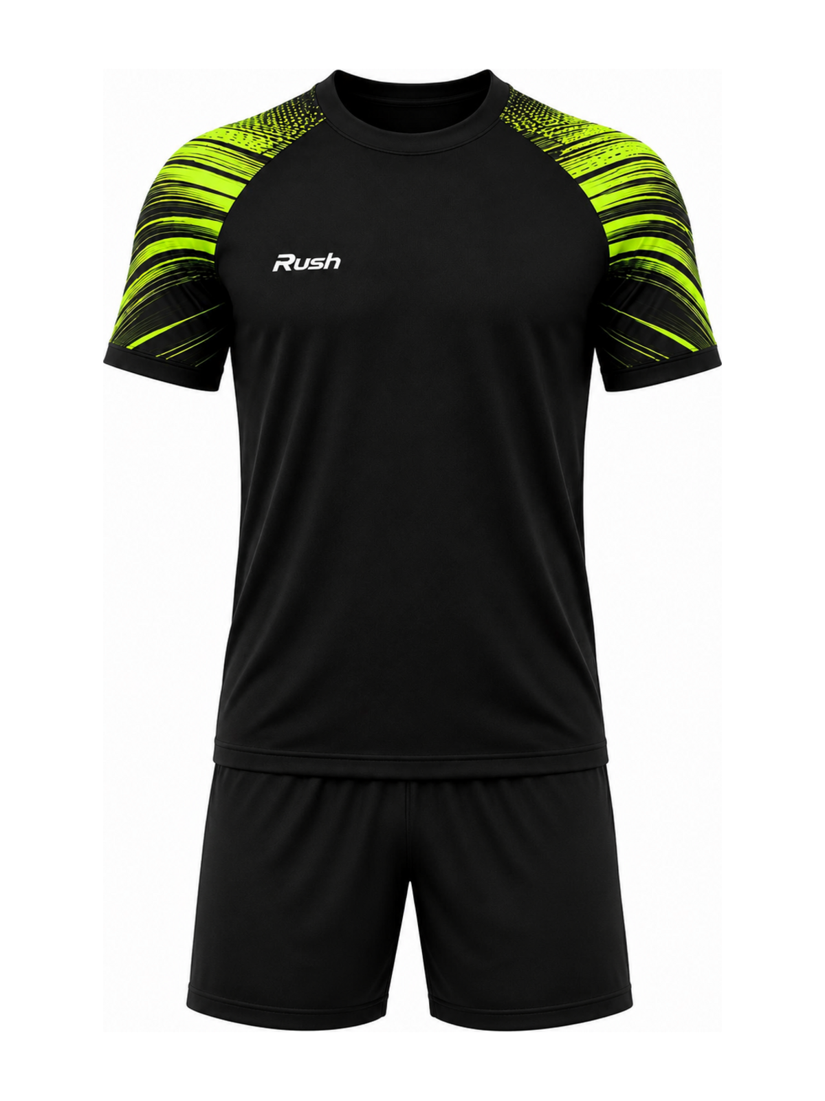 Green short-sleeve training kit design 05