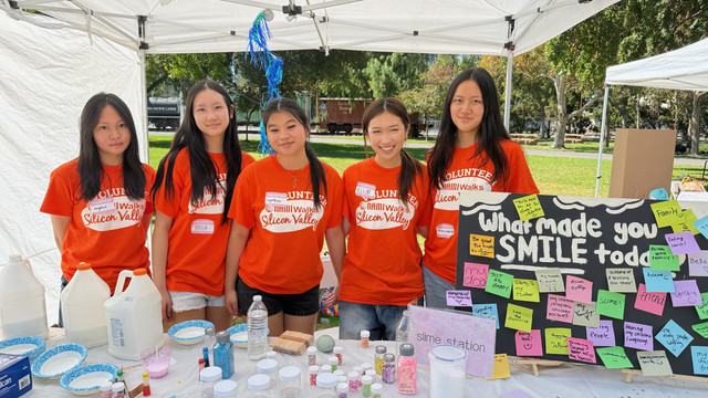 Volunteers at the NAMI Annual Walk TeenZone