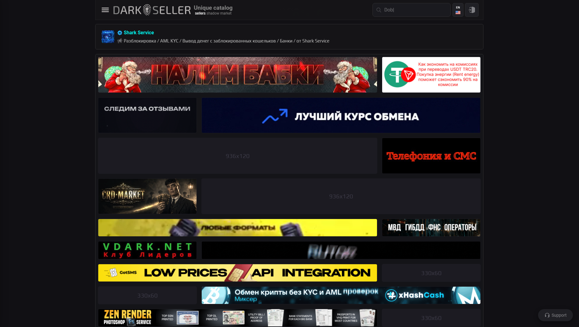 Stored capture of darkseller.cc