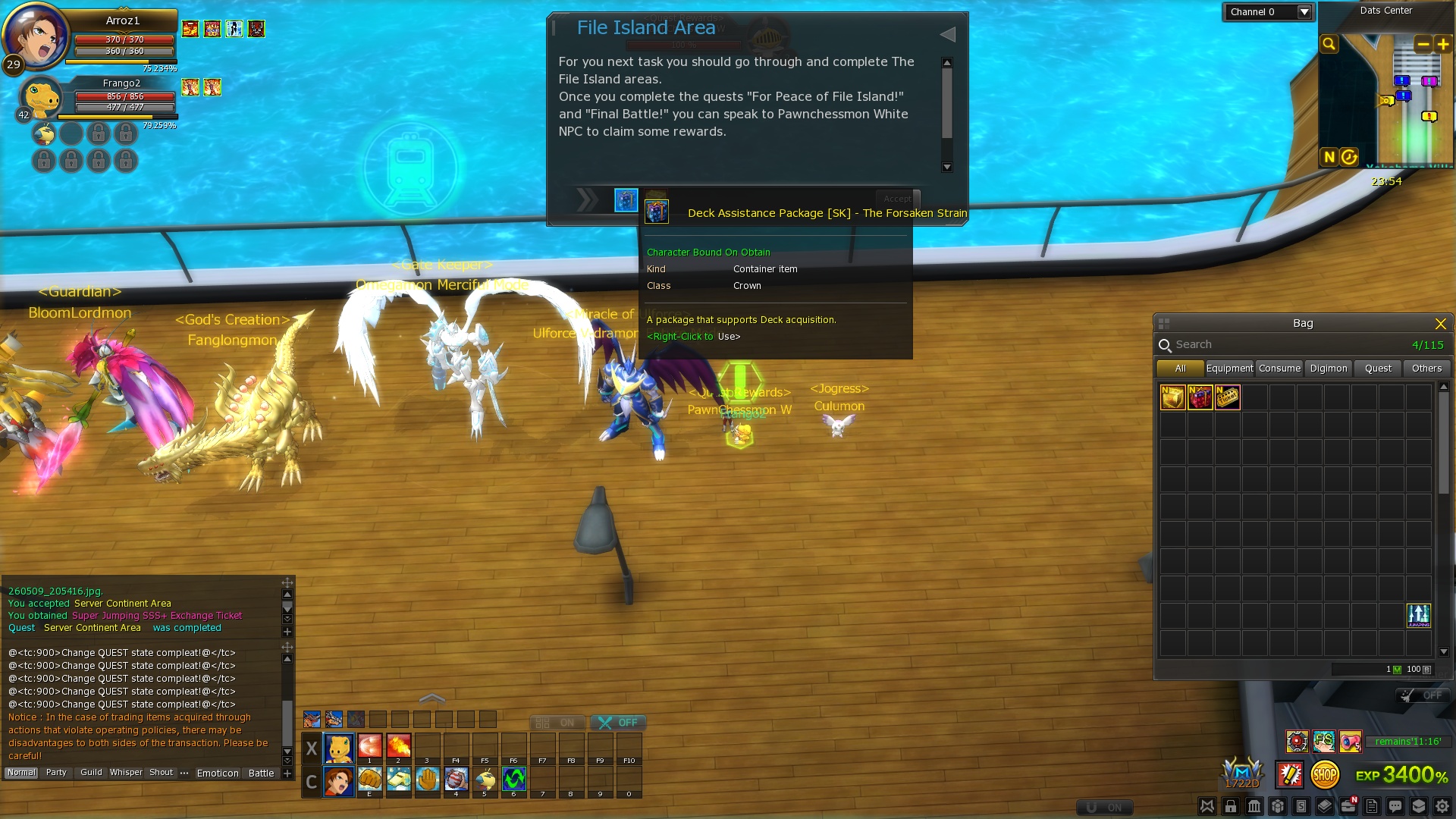 Recompensa File Island Area