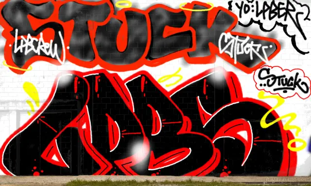 Graffiti artwork by LPBER