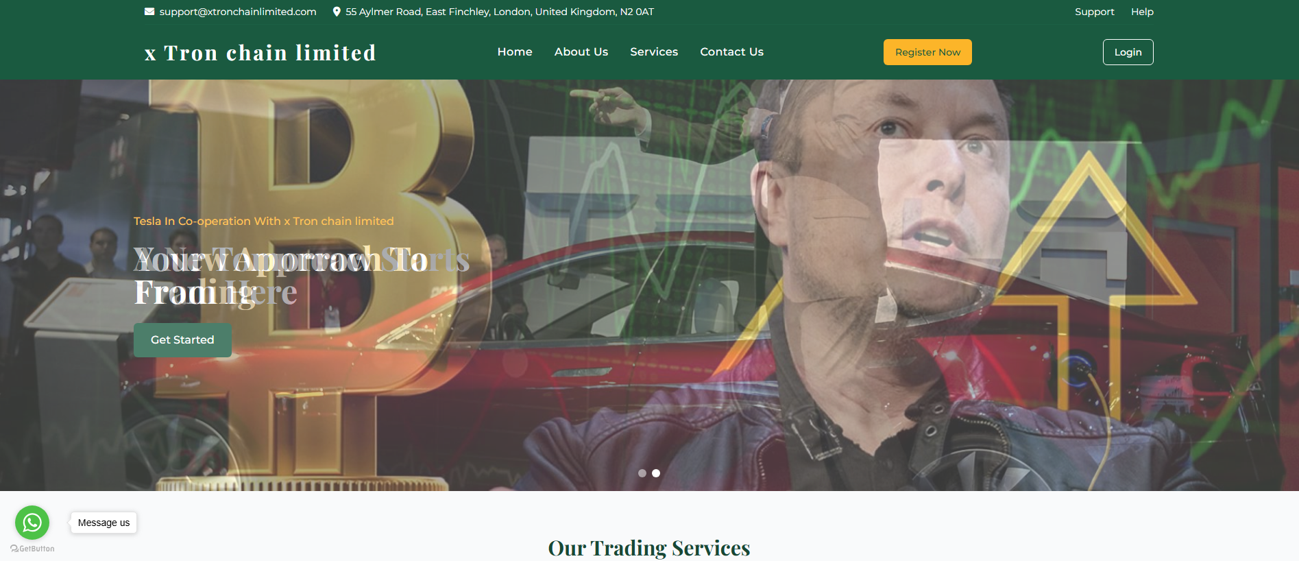 Stored capture of xtronchainlimited.com