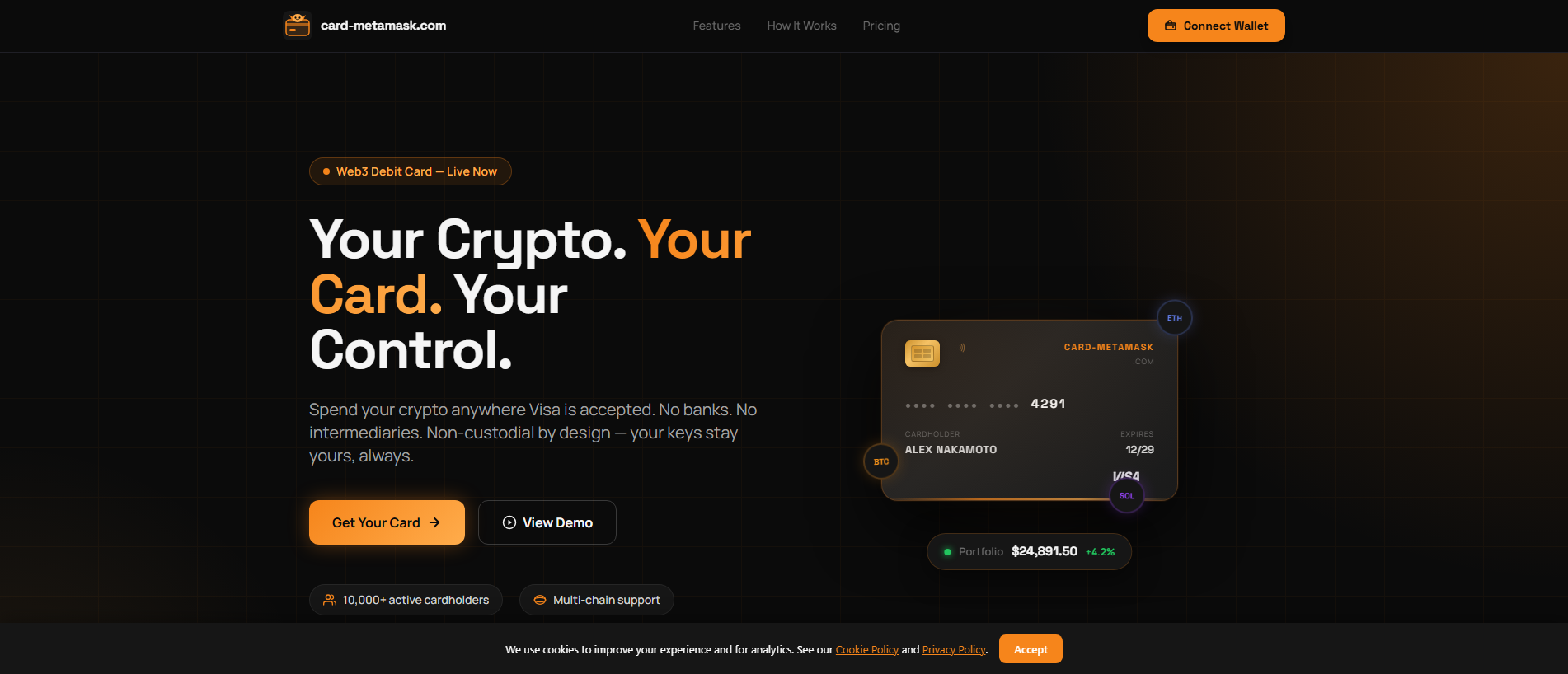 Stored capture of card-metamask.com