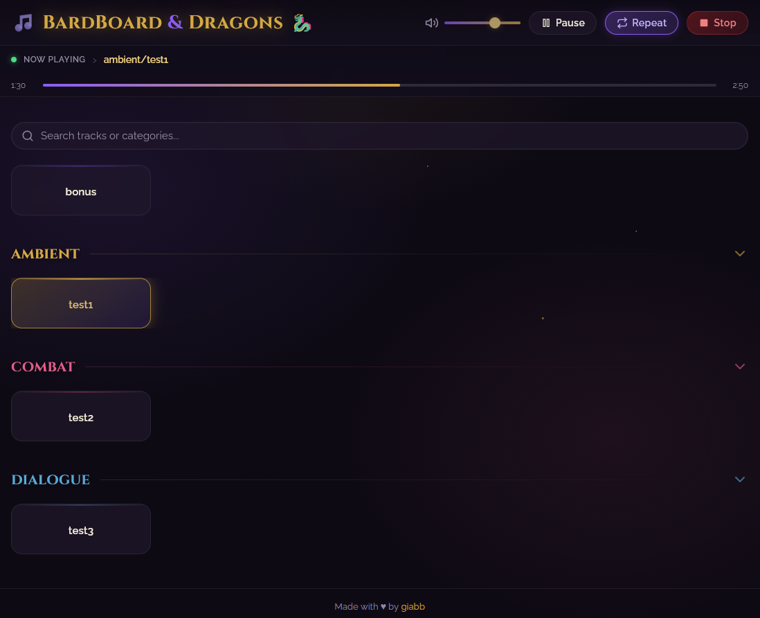 BardBoard GUI
