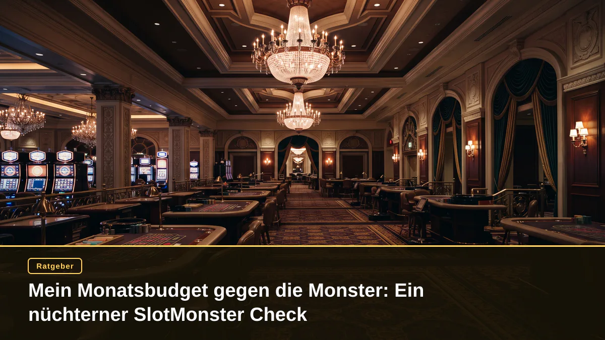 Mein Monatsbudget gegen die Monster: Ein nüchterner SlotMonster Check