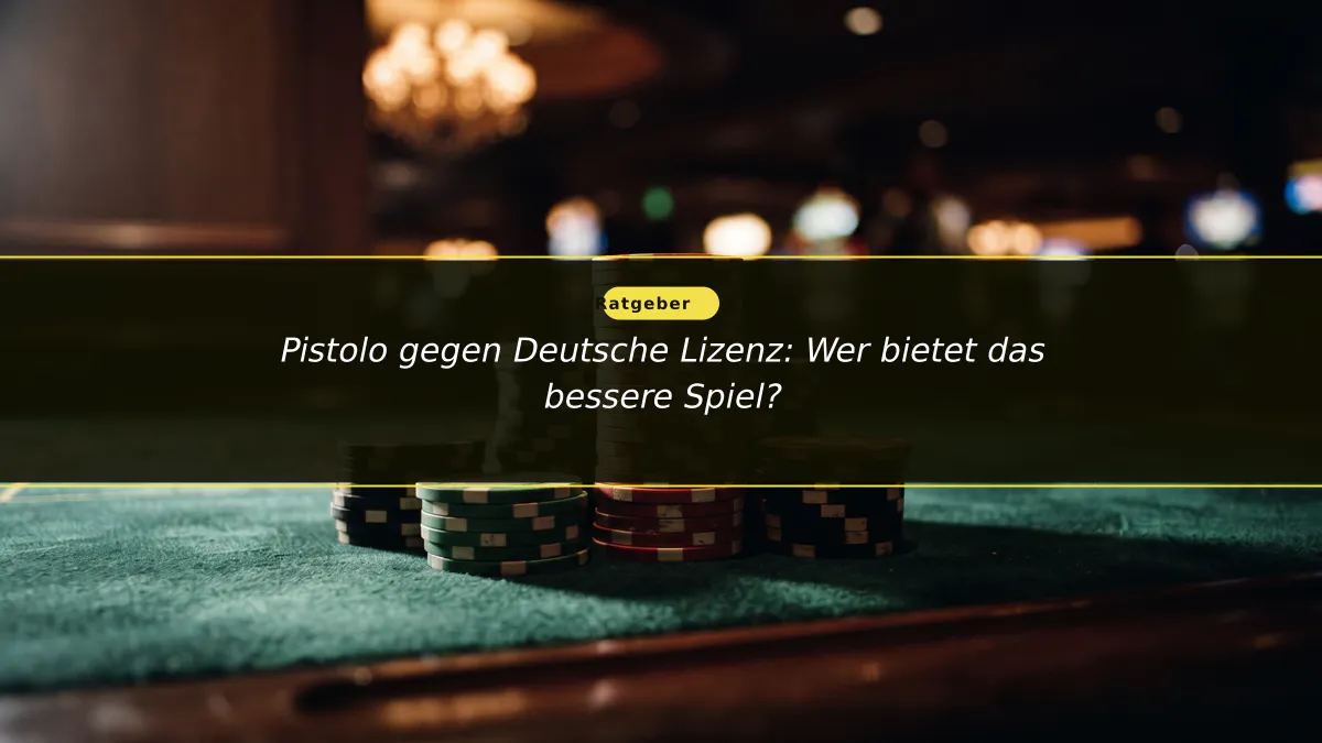 Pistolo gegen Deutsche Lizenz: Wer bietet das bessere Spiel?
