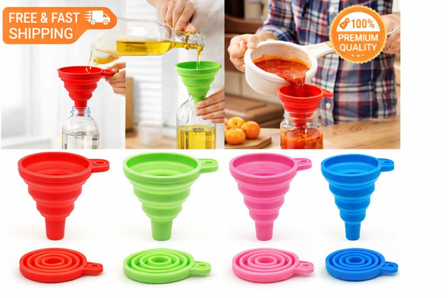 Collapsible Silicone Funnel