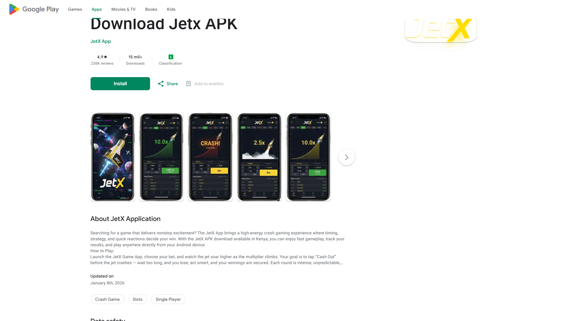 Stored capture of jetx-download.co.ke