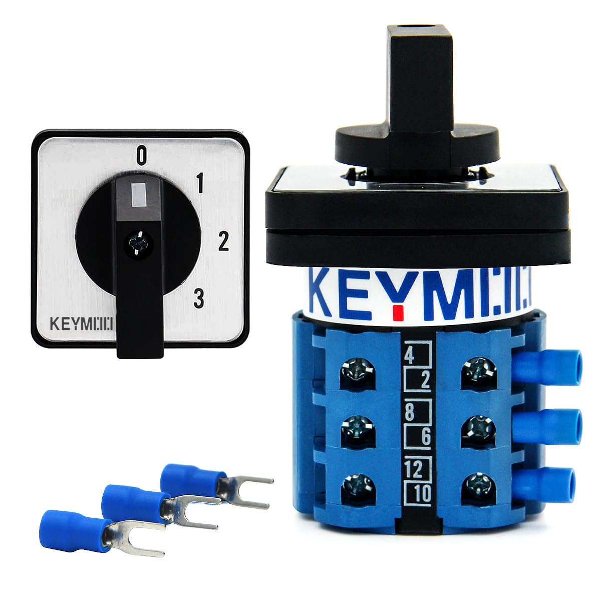 20A Rotary Changeover Switch 660V 4 Position 3 Phase 12 Terminals