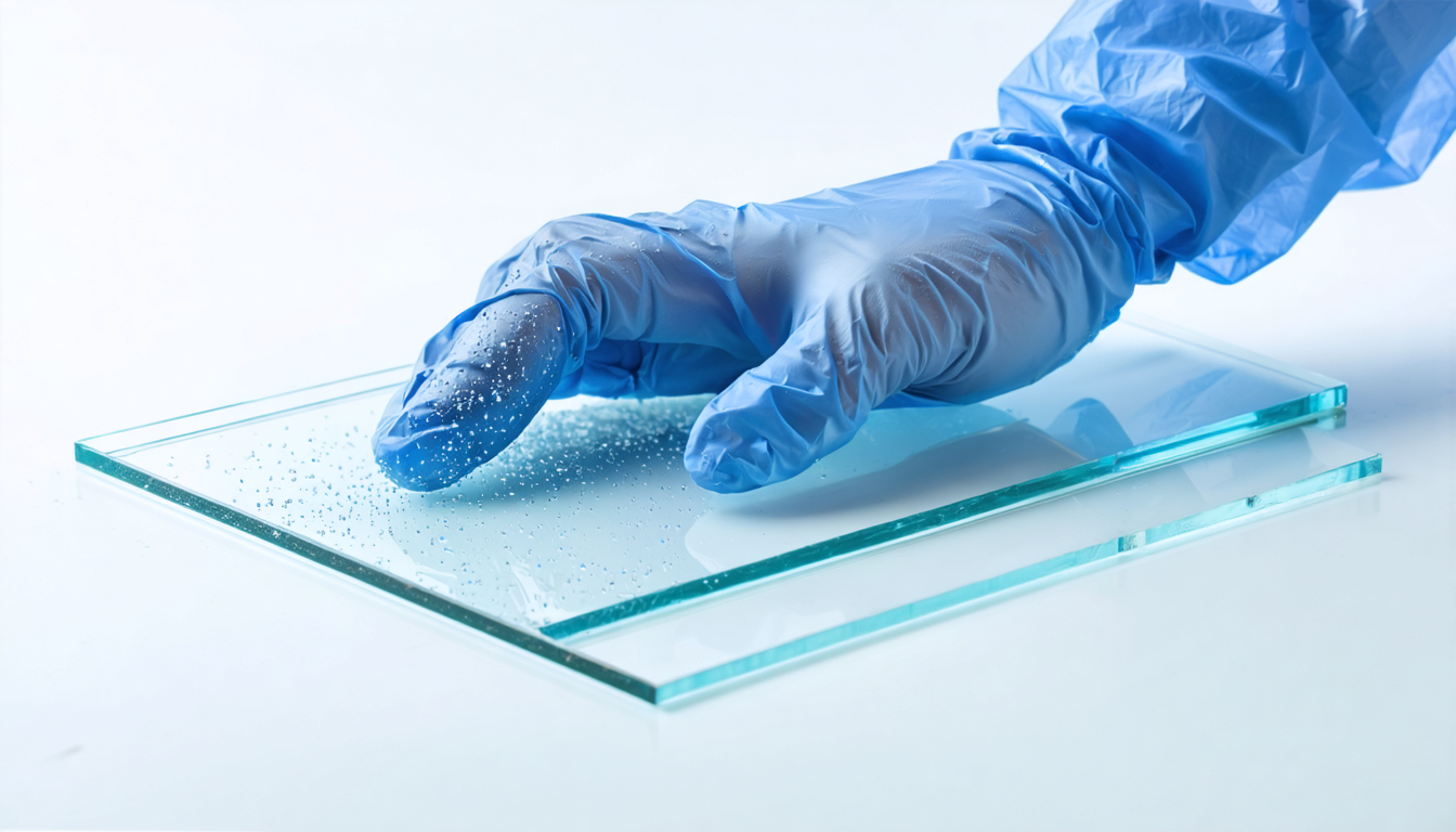 A single laboratory glove quietly contaminating the evidence it was meant to protect — the oldest trick in epistemology.