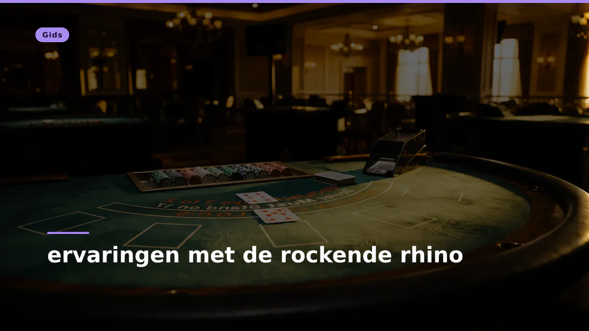 ervaringen met de rockende rhino