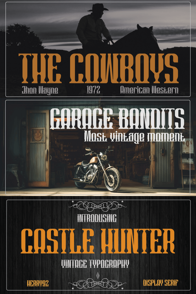 Get Ready to Play! Castle Hunter Font Brings Playful Energy to Logo Design & Brand Building: Craft Whimsical Marks for Artisan Bakeries, Quirky Tech Startups, and Joyful Children's Brands