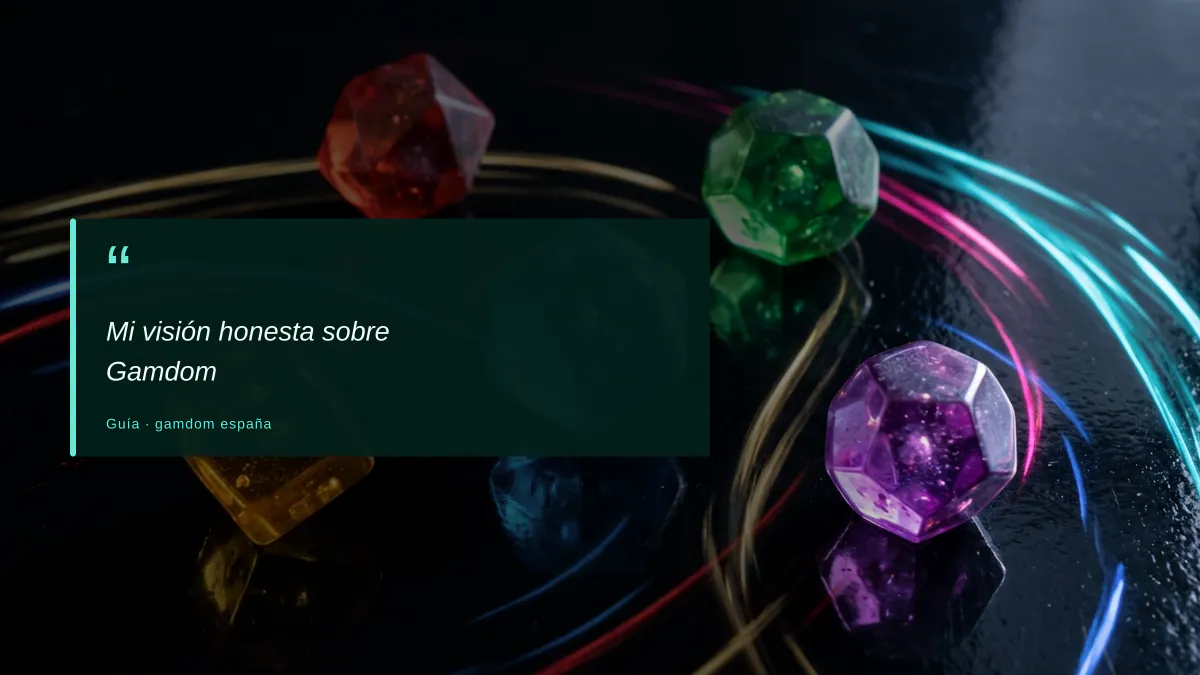 Mi visión honesta sobre Gamdom