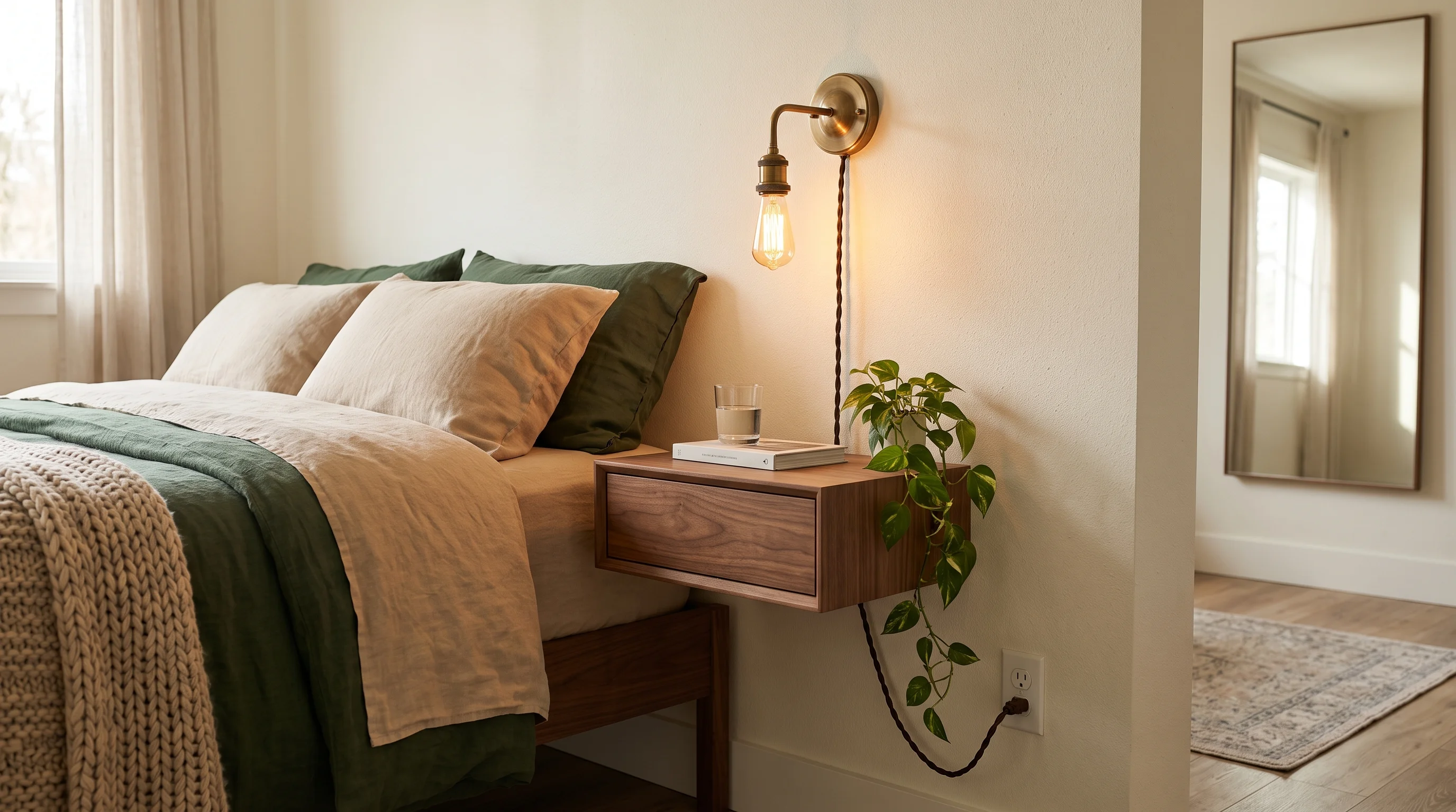 Wall-Mounted Hardwired-Look Sconces