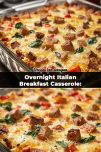 Overnight Italian Breakfast Casserole: Easy Morning Delight