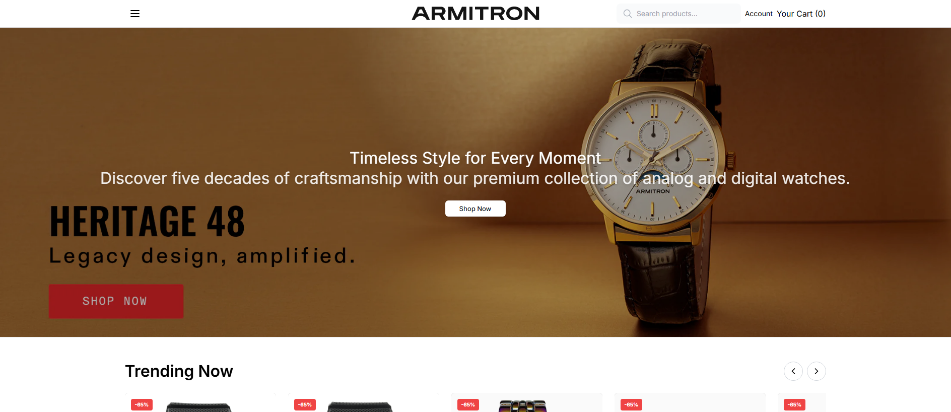 Stored capture of armitronofficial.shop