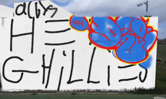 Graffiti artwork by Drew
