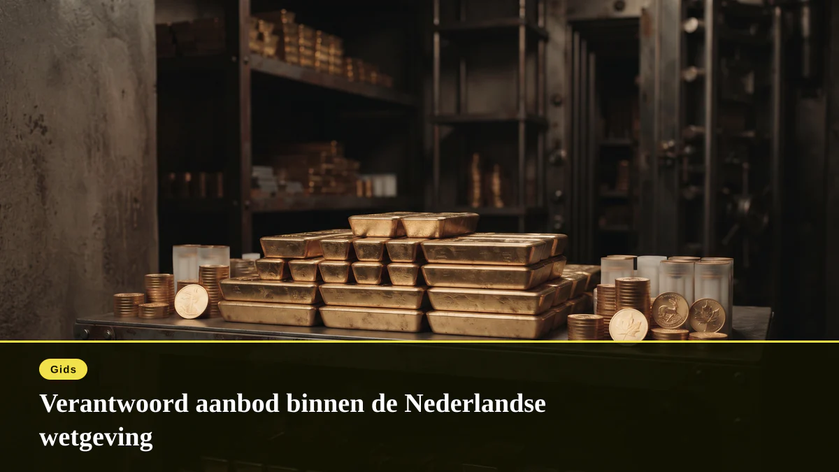 Verantwoord aanbod binnen de Nederlandse wetgeving