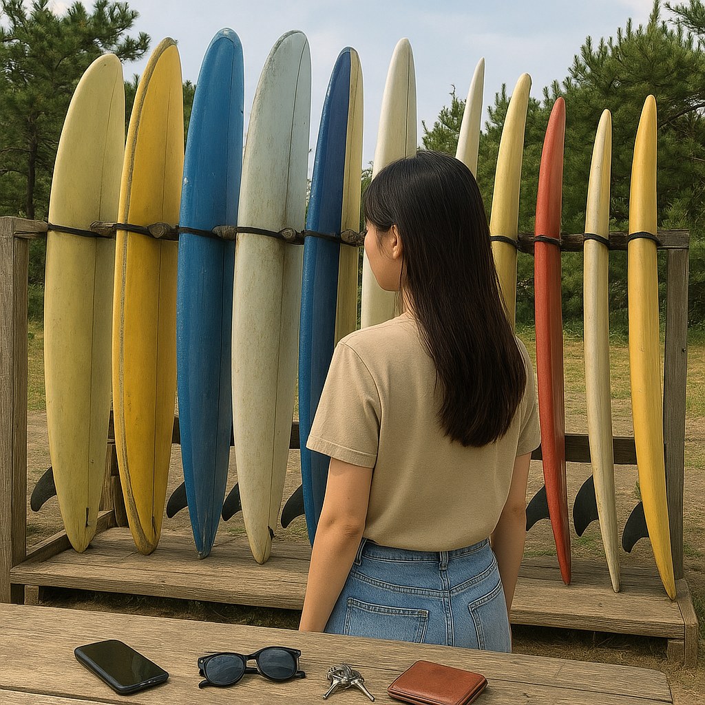 yangyang surfboard rental rack