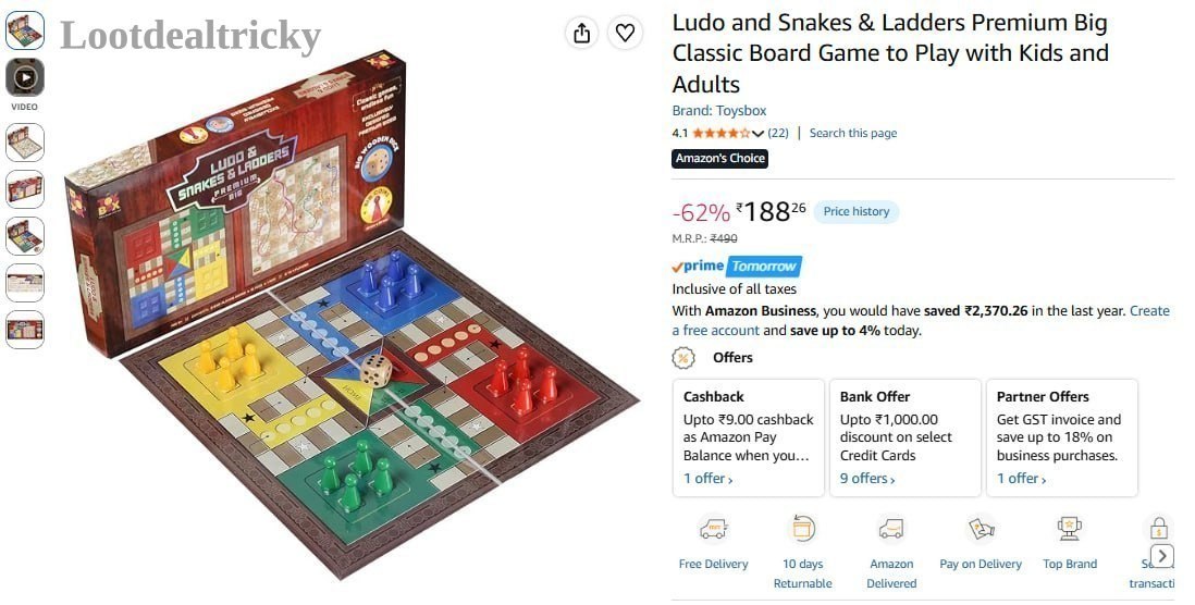 Ludo And Snakes – Just ₹441 | Lowest Price Deal