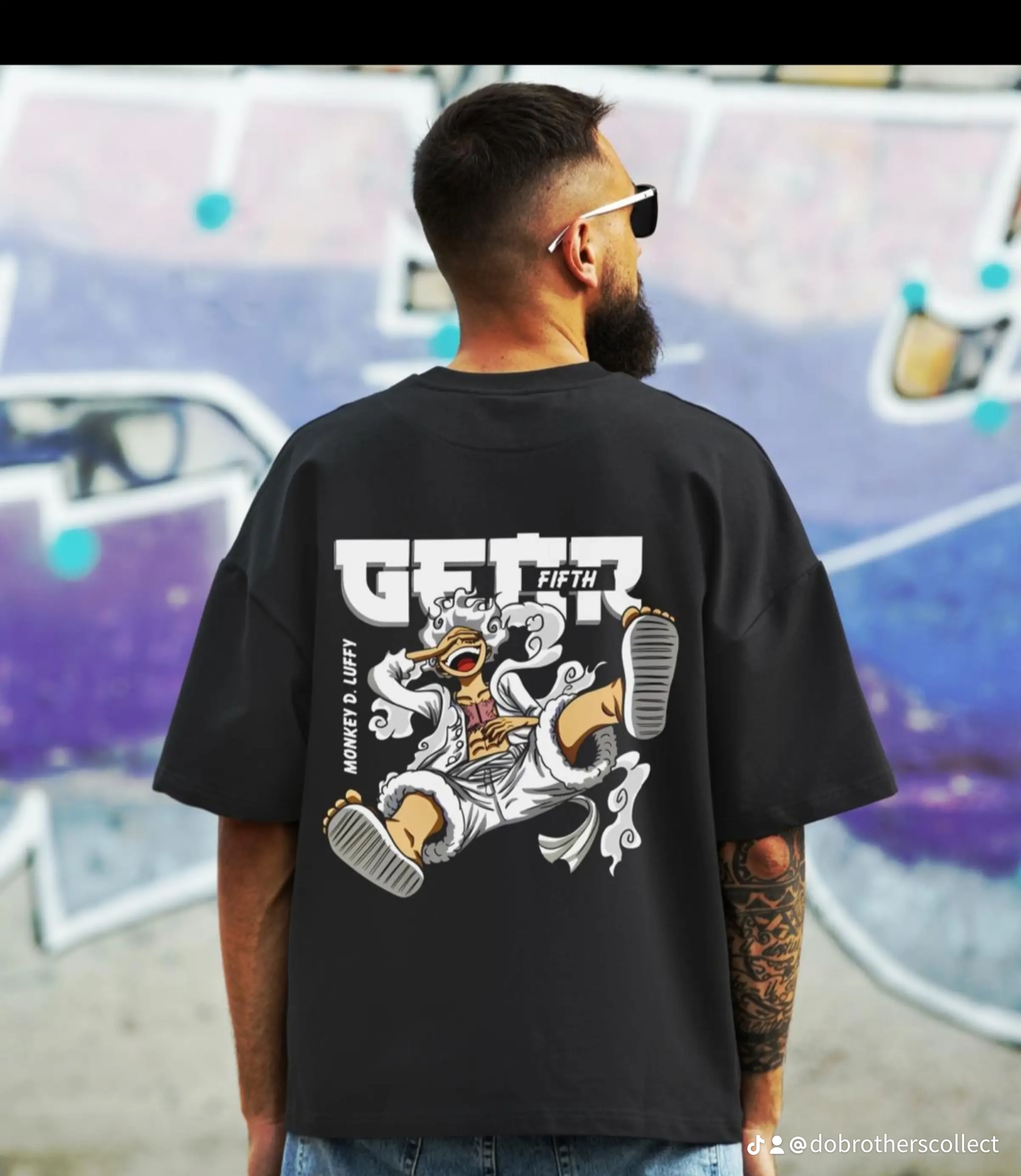 Customize printed drop shoulder t shirt