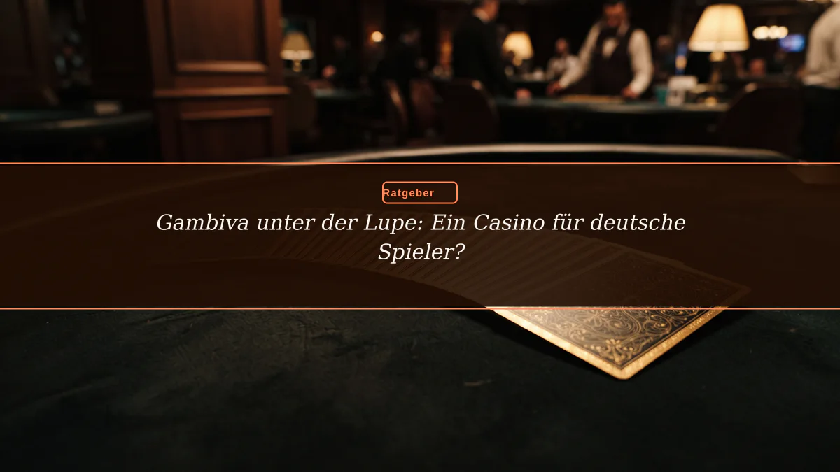 Gambiva unter der Lupe: Ein Casino für deutsche Spieler?