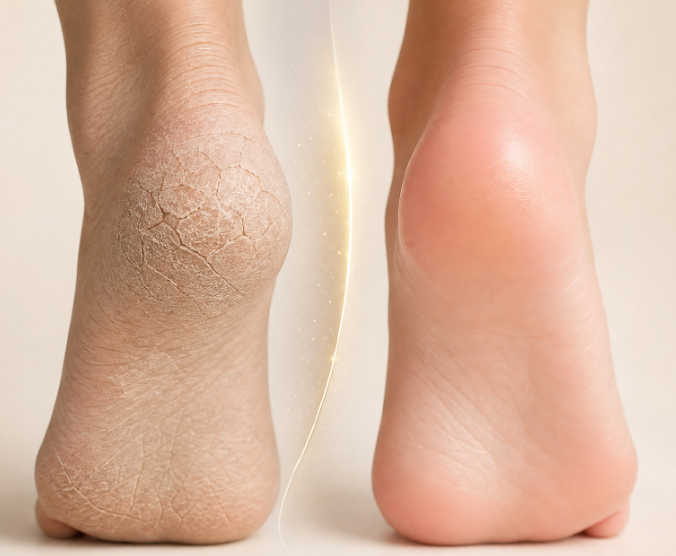 Antes e depois — Pés de Rica