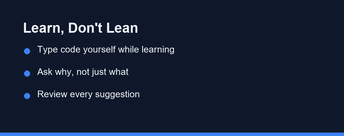 Learn, Don't Lean
