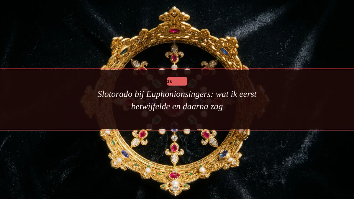 Slotorado bij Euphonionsingers: wat ik eerst betwijfelde en daarna zag