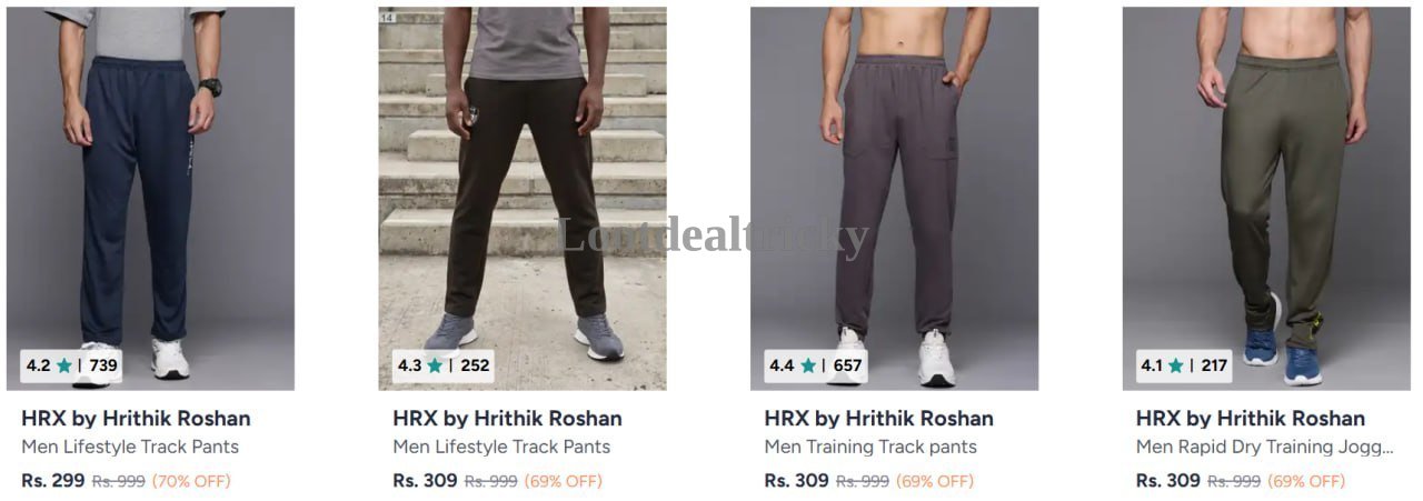 Hrx Trackpants From – Just ₹299 | Limited Time Loot Offer