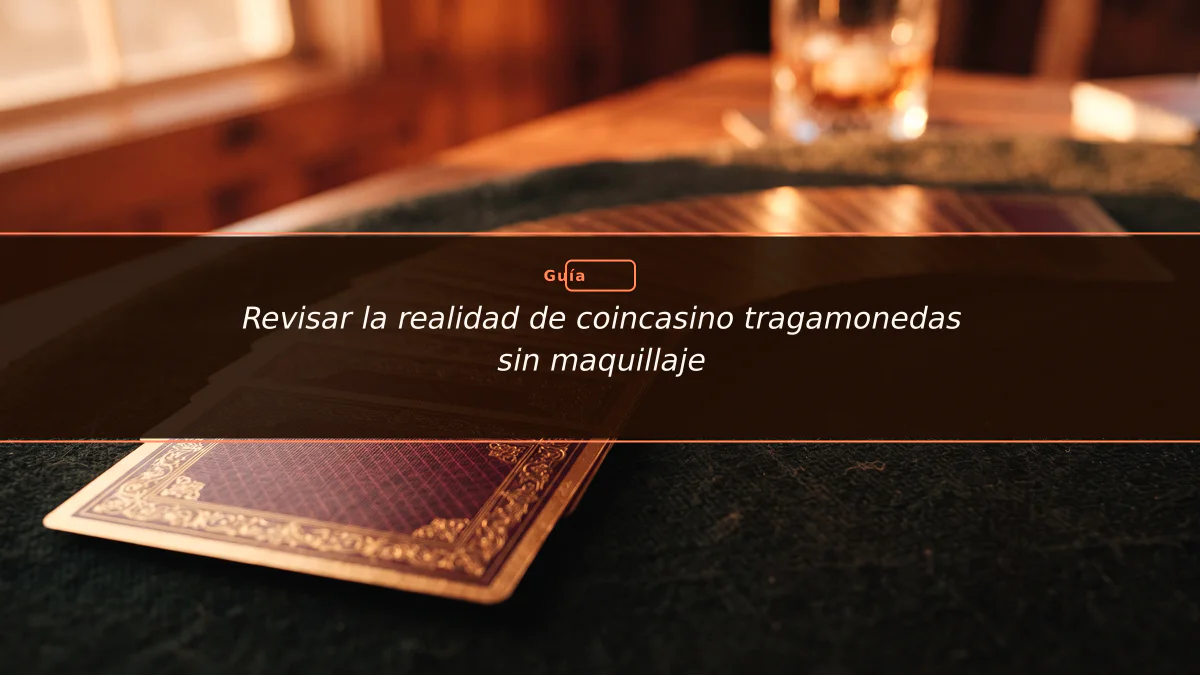 Revisar la realidad de coincasino tragamonedas sin maquillaje