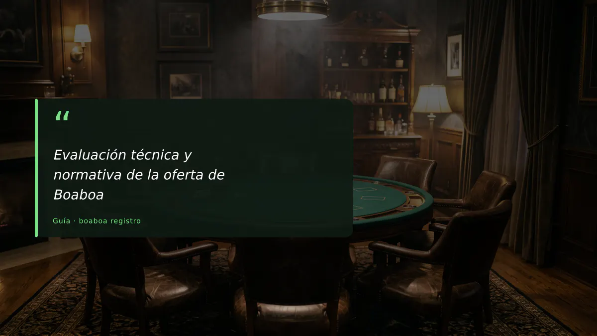 Evaluación técnica y normativa de la oferta de Boaboa