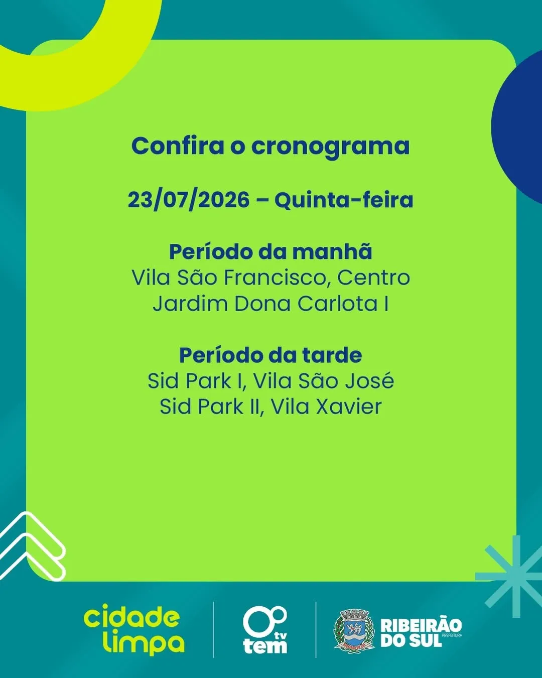 Programacao Cidade Limpa