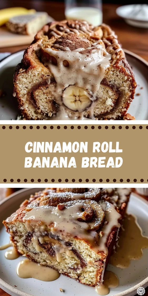Cinnamon Roll Banana Bread Recipe – Soft, Sweet & Irresistible