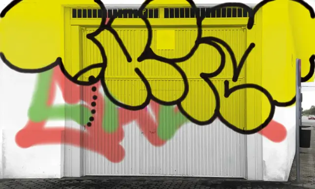 Graffiti artwork by Tkiz