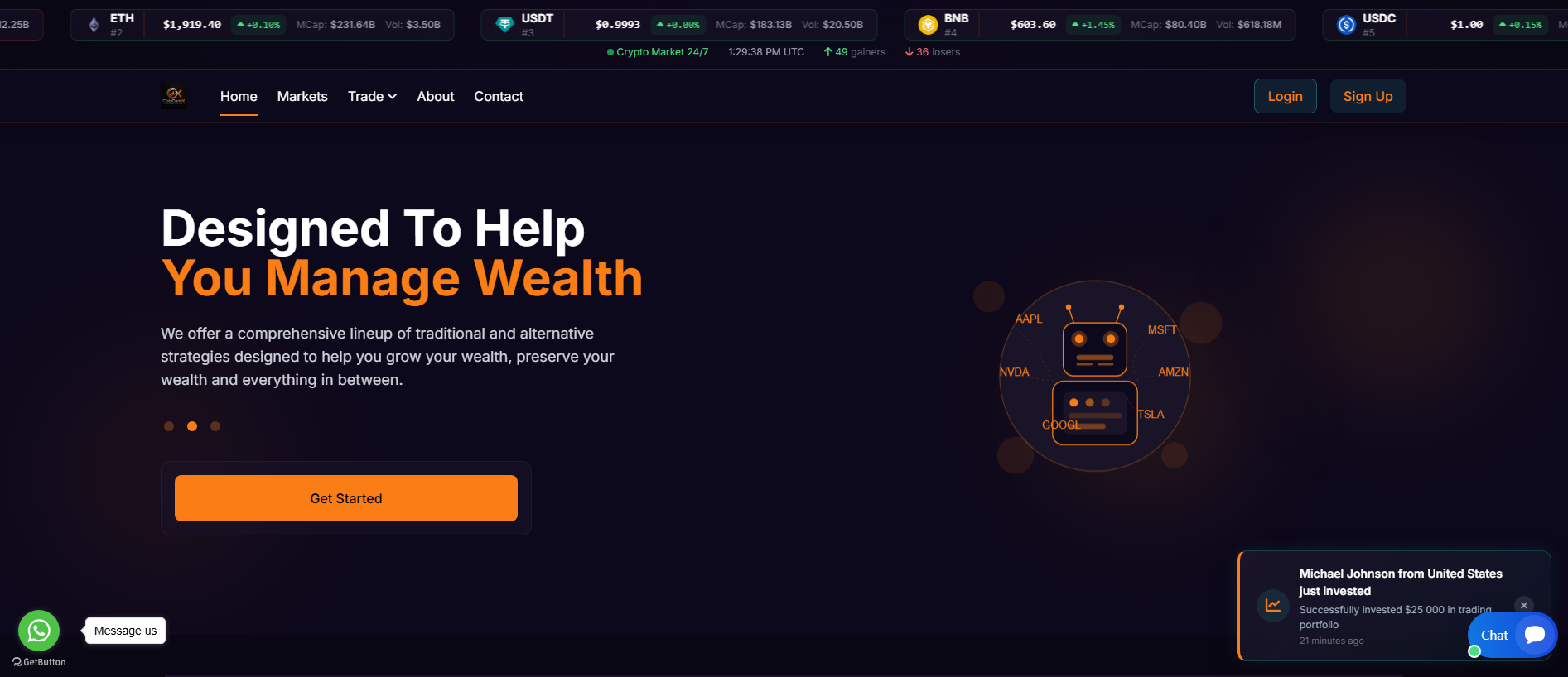 Screenshot of coin-corex.com