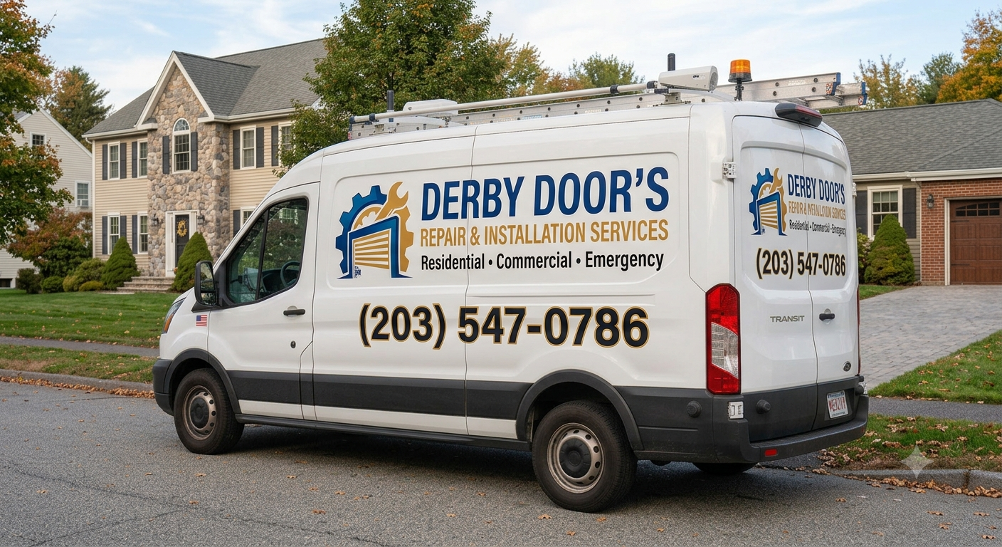 Derby Door's Repair and Installation Services install crew