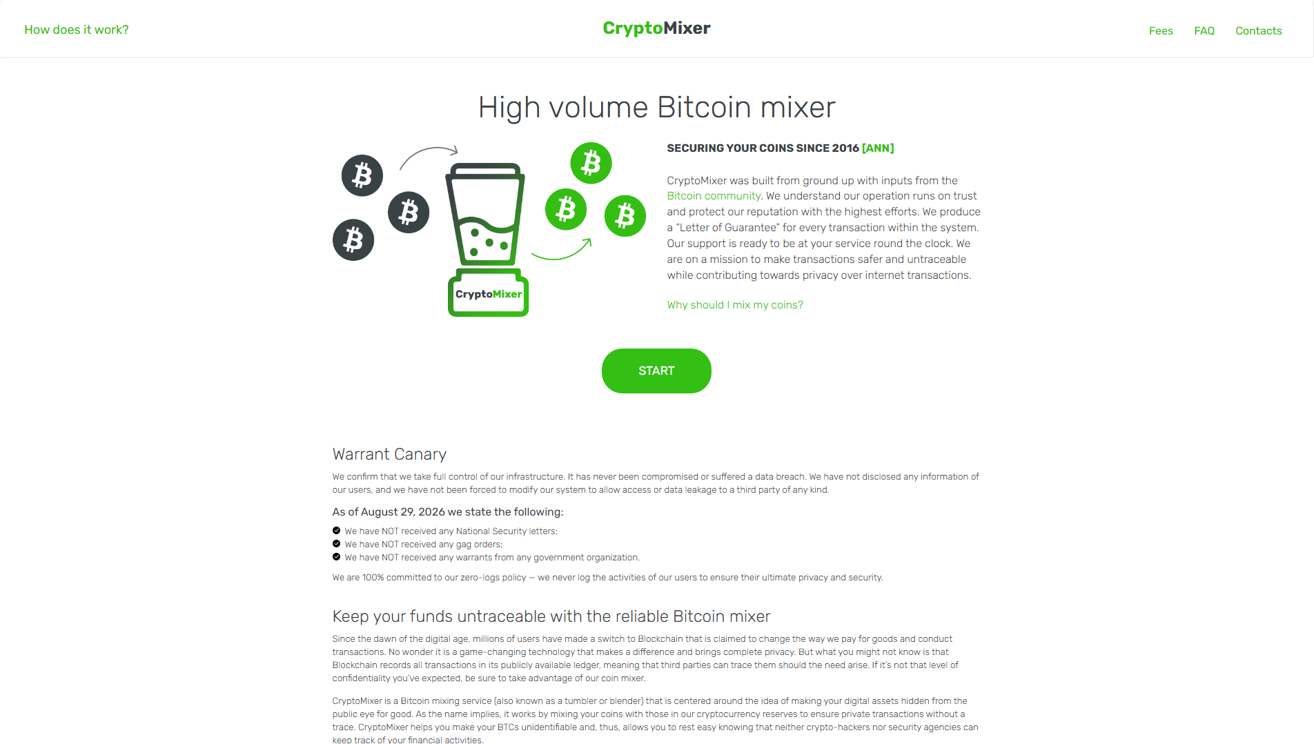 Stored capture of cryptomixer.icu