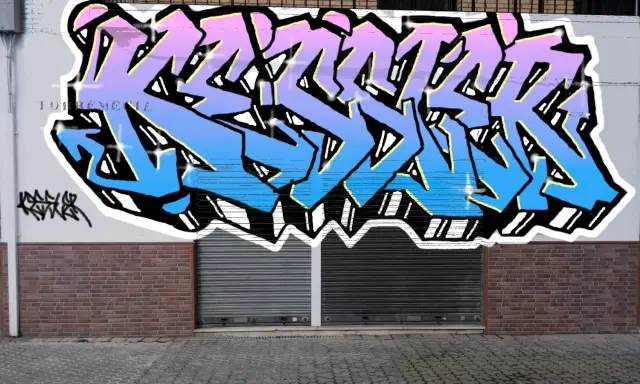 Graffiti artwork by Tkiz