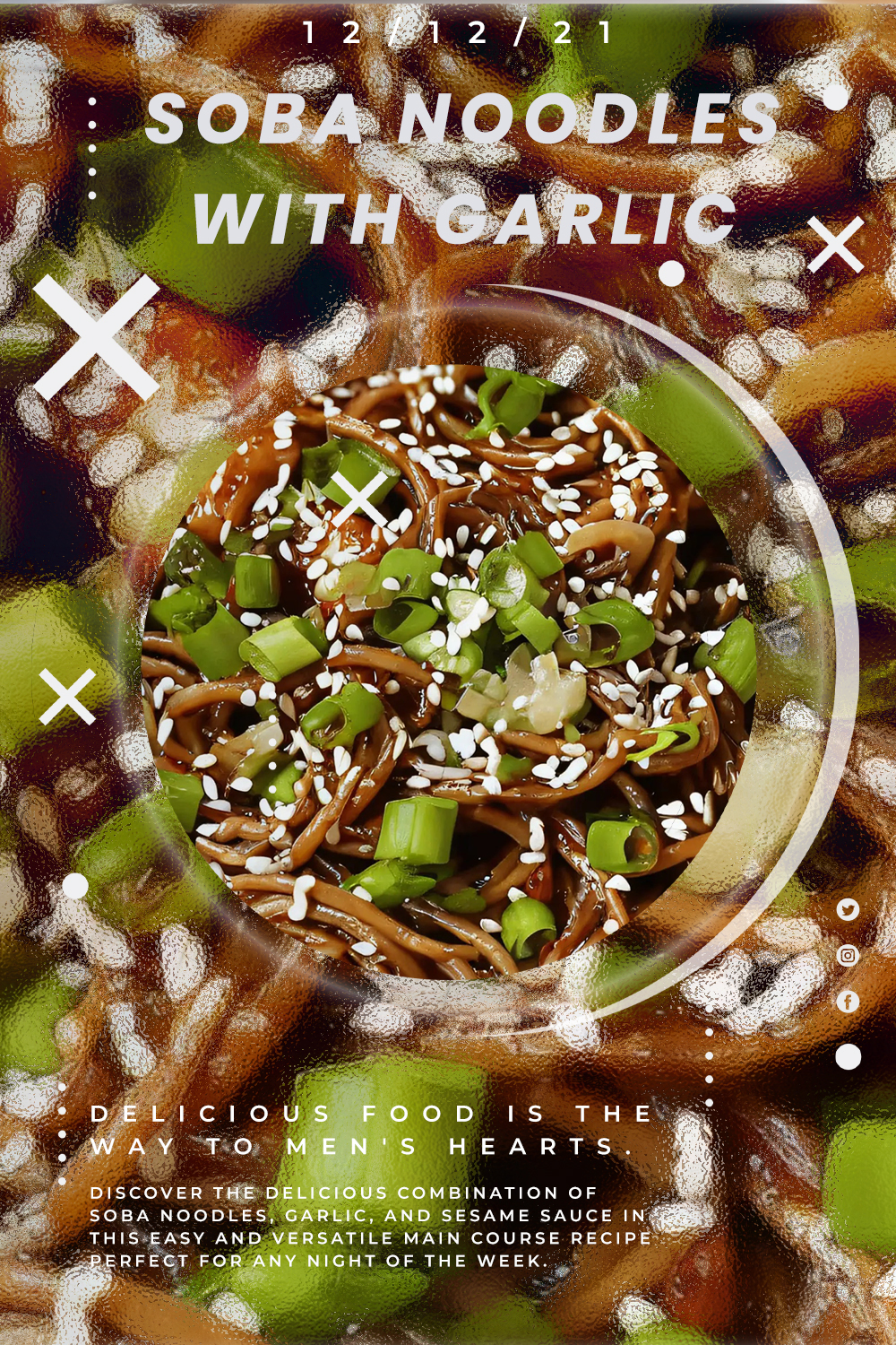 Soba Noodles with Garlic and Sesame Sauce