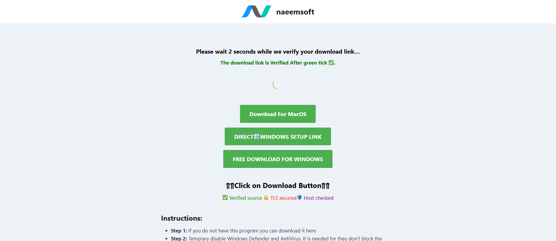 Screenshot of naeemsoft.com