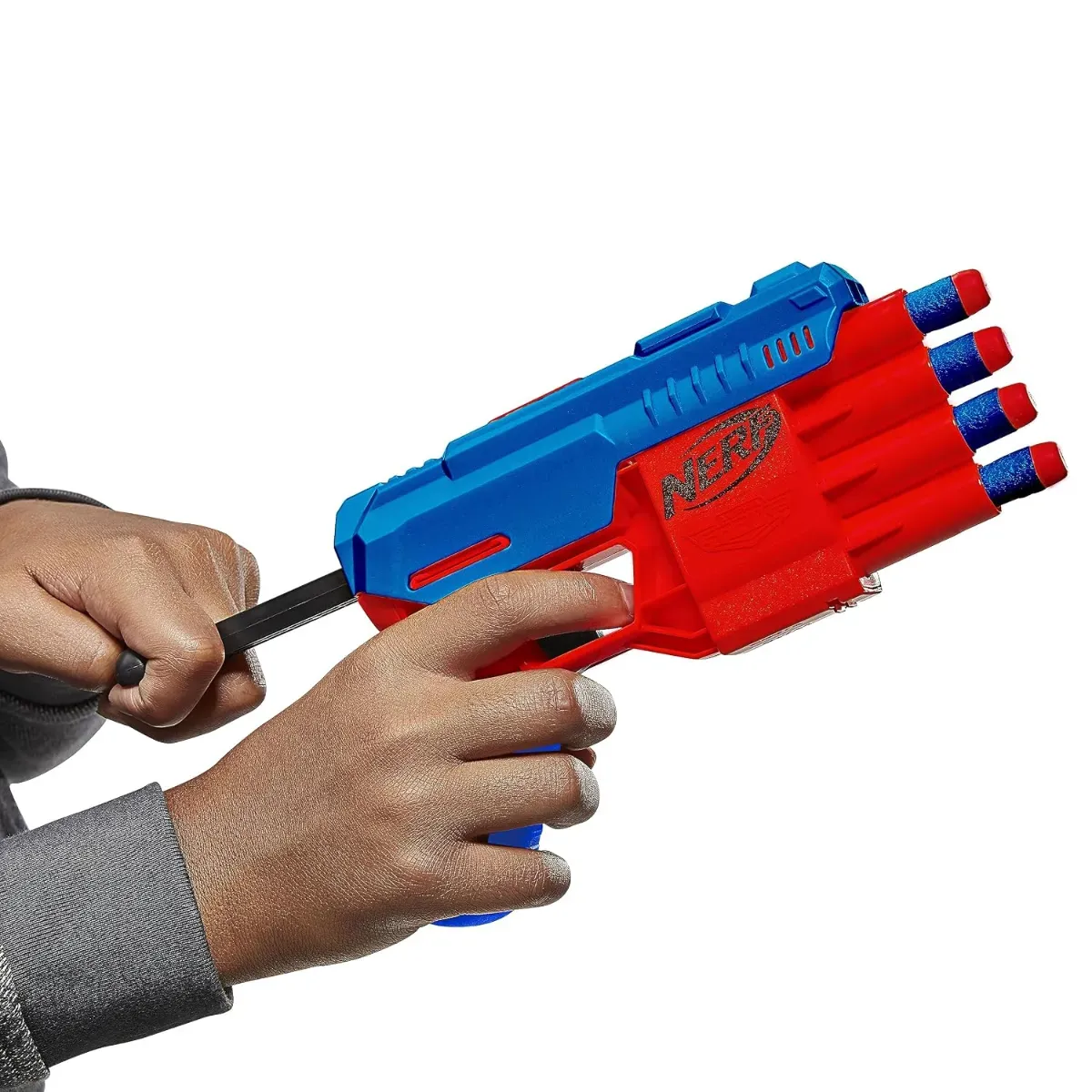 Nerf Alpha Strike Claw Dual QS-4 Blaster Set - Includes 2 Blasters and 10 Official Nerf Elite Darts - Each Blaster Fires 4 Darts in a Row photo 3