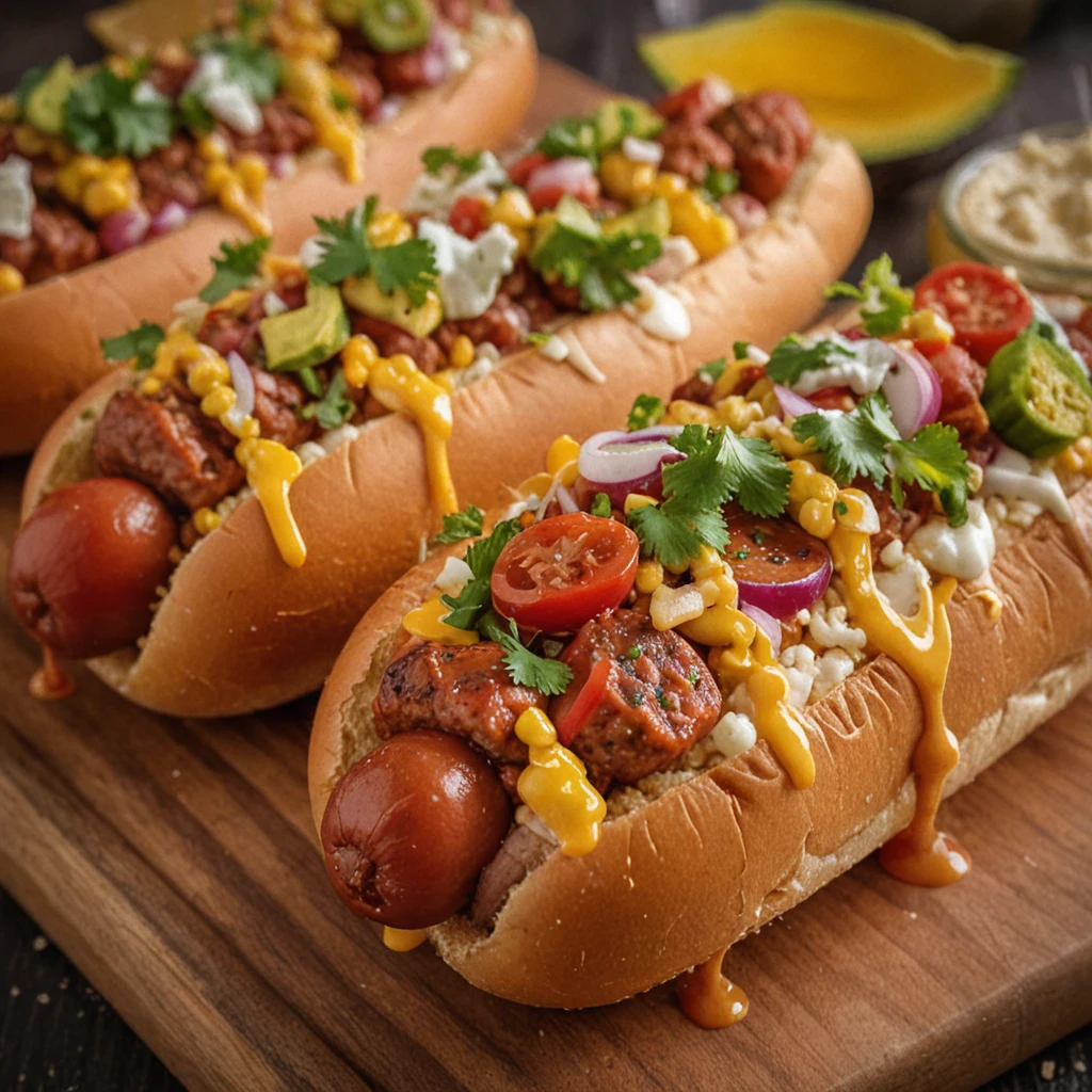 Hot Dogs with Mexican Flair