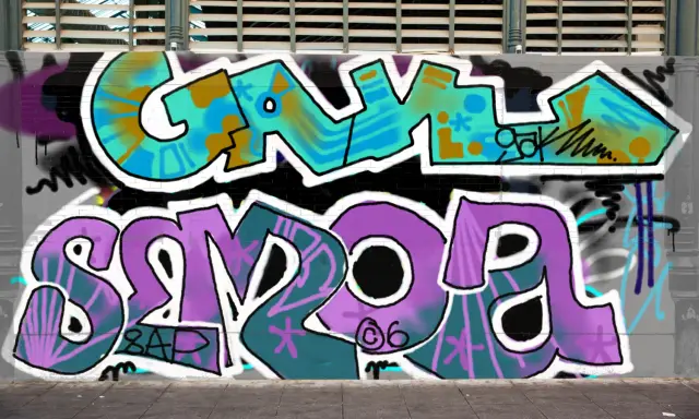 Graffiti artwork by Bab