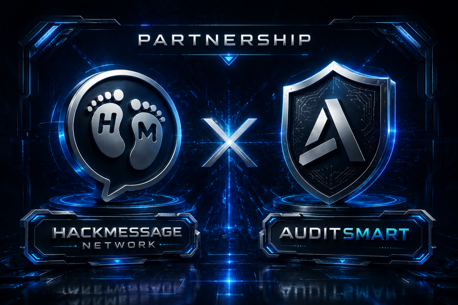 HackMessage Network and AuditSmart partnership announcement