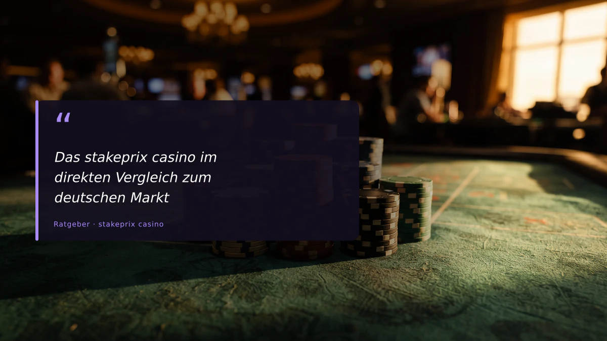 Das stakeprix casino im direkten Vergleich zum deutschen Markt