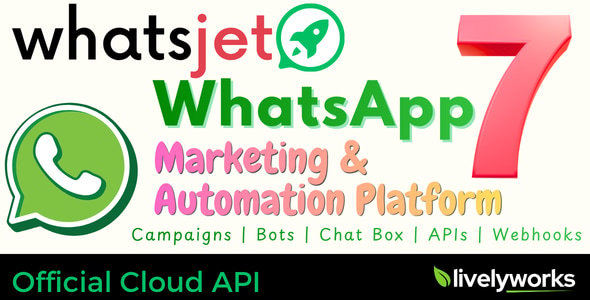 WhatsJet SaaS - A WhatsApp Marketing Platform with Bulk Sender