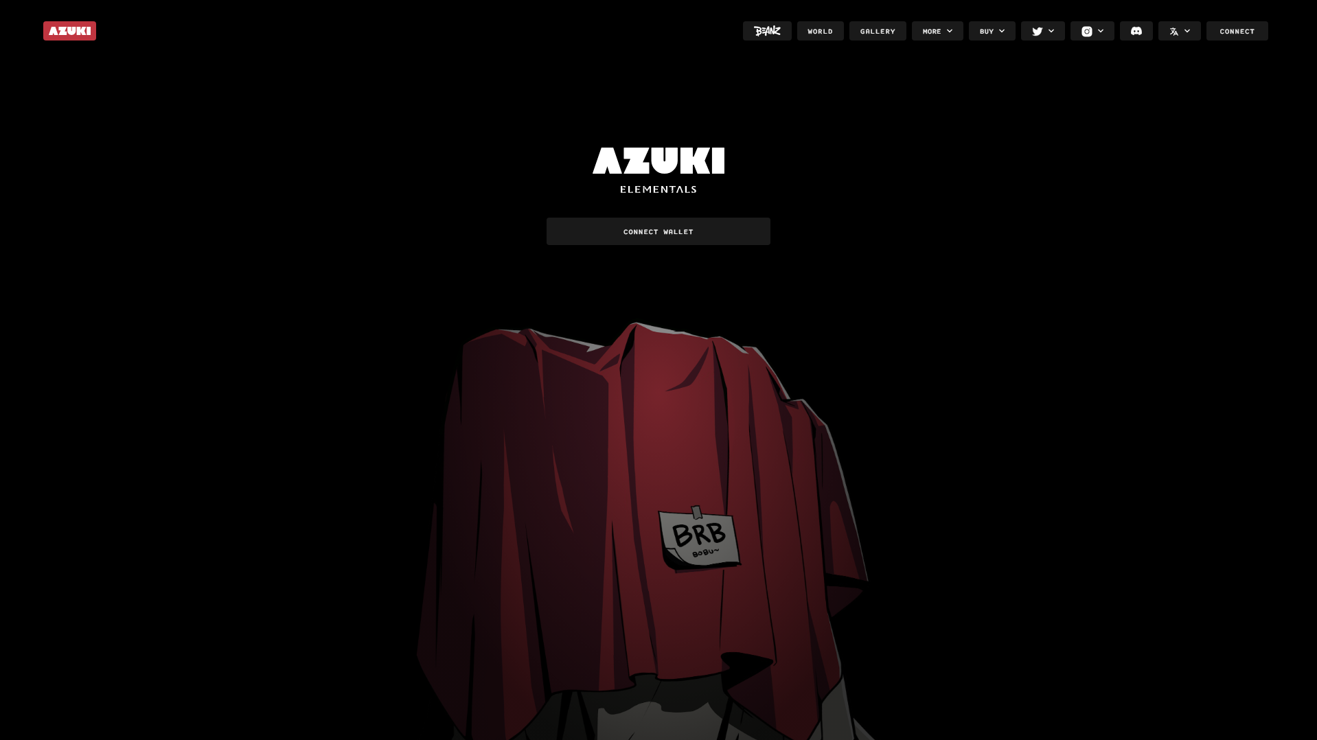 Stored capture of azukielementalnft.pages.dev